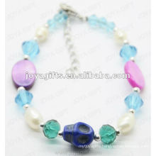 Fashion 2012 Joya Blue Glass Beads Anklet